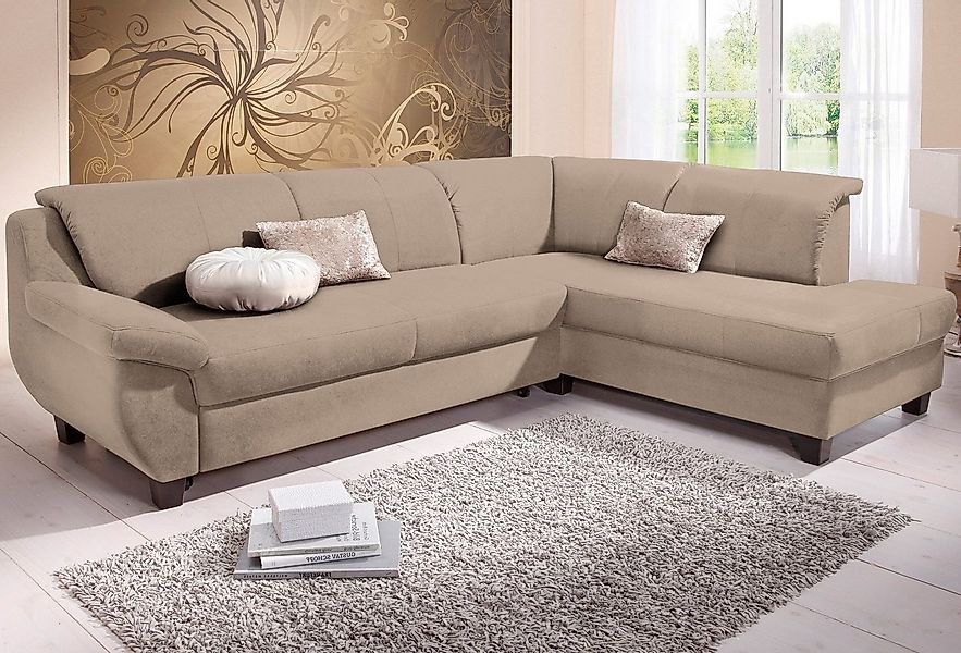 Home affaire Ecksofa Yesterday zeitlos und elegant, bequeme Armlehnen, L-Fo günstig online kaufen