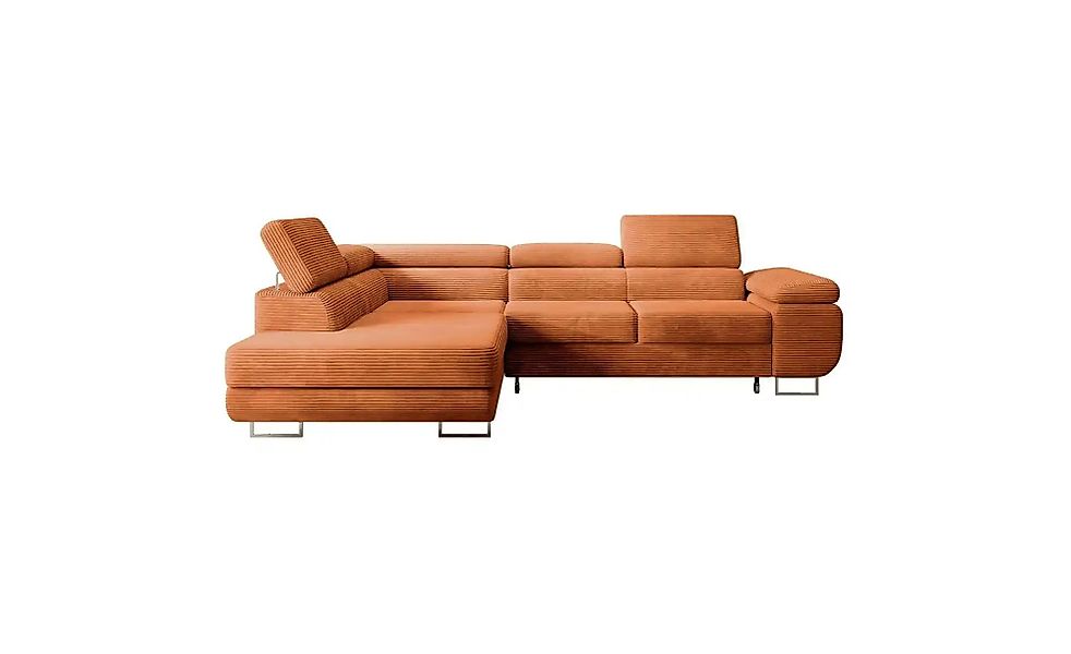 Ecksofa mit Schlaffunktion Stevil ¦ kupfer ¦ Maße (cm): B: 275 H: 90 Polste günstig online kaufen