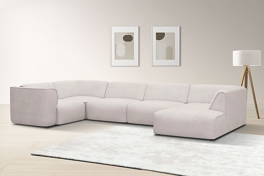 OTTO home Wohnlandschaft "Merid U-Form, jederzeit durch Module erweiterbar, günstig online kaufen