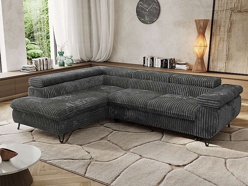MKS MÖBEL Ecksofa PABLO L, Set, HR35-Schaum, Metallbeinen, Wellenfedern, L- günstig online kaufen