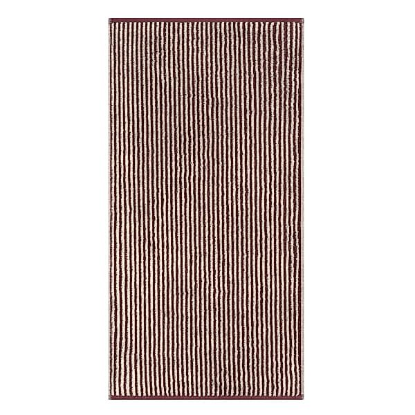 Cawö Handtücher Luxury Home Two-Tone Stripe 480 - Farbe: bordeaux - 23 - Ha günstig online kaufen