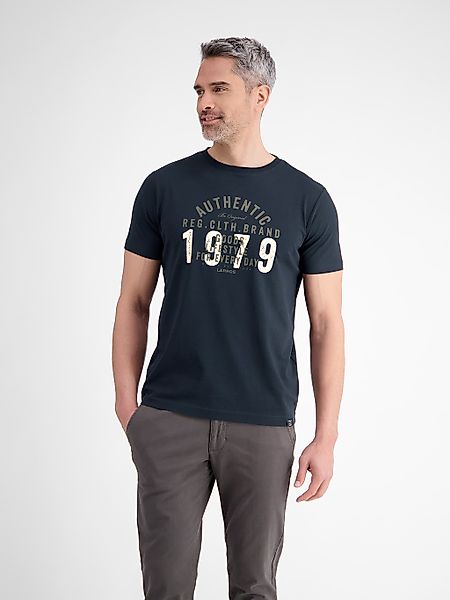 LERROS T-Shirt "LERROS Unifarbenes T-Shirt mit Print" günstig online kaufen