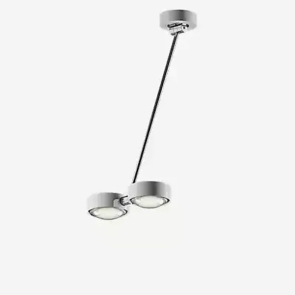 Occhio Sento Soffitto Doppio 60 Up E Deckenleuchte LED 2-flammig, Kopf weiß günstig online kaufen