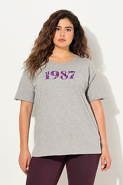 Ulla Popken T-Shirt T-Shirt Zahlen Oversized günstig online kaufen