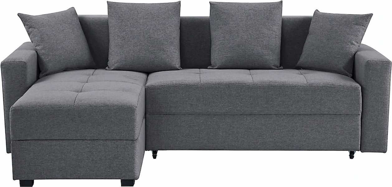 INOSIGN Ecksofa »KILLAM, 217 cm, L-Form, mit Schlaffunktion u. Bettkasten«, günstig online kaufen
