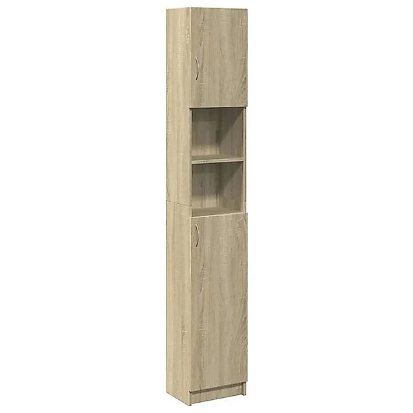 vidaXL Badezimmerschrank Sonoma-Eiche 32x25,5x190 cm Holzwerkstoff 849606 günstig online kaufen