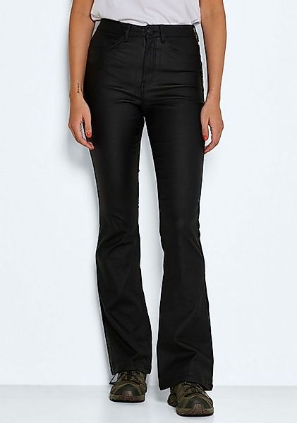 Noisy may Lederimitathose NMSALLIE HW FLARE COATED PANTS NOOS günstig online kaufen