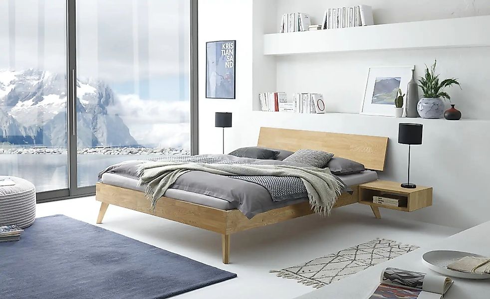 HASENA Massivholzbett  Ancona ¦ holzfarben ¦ Maße (cm): B: 166 H: 74 Betten günstig online kaufen