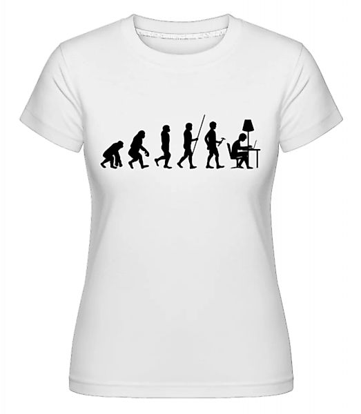 Evolution Des Büroarbeiters · Shirtinator Frauen T-Shirt günstig online kaufen