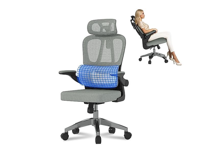 FLEXISPOT Bürostuhl Ergonomischer Schreibtischstuhl (mit 2D-Kopfstütze, Kla günstig online kaufen