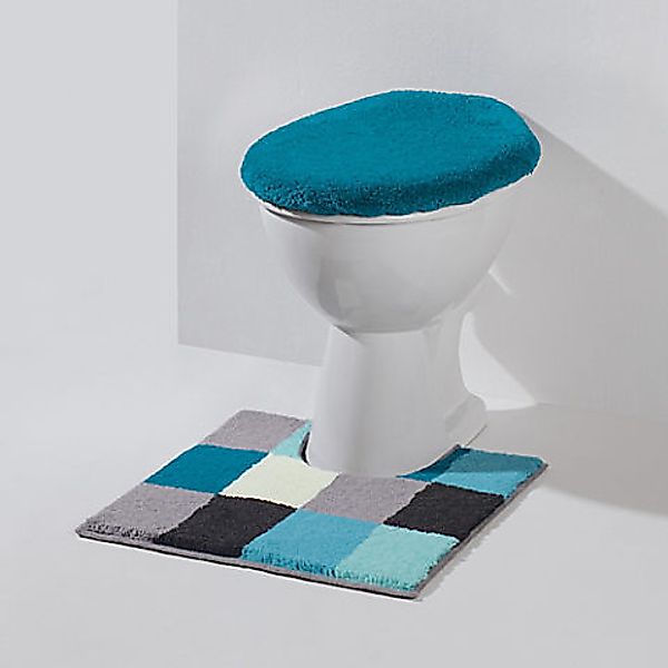 Erwin Müller Badematte WC-Umrandung "Kreta", Höhe 20 mm, eckig, Karo günstig online kaufen