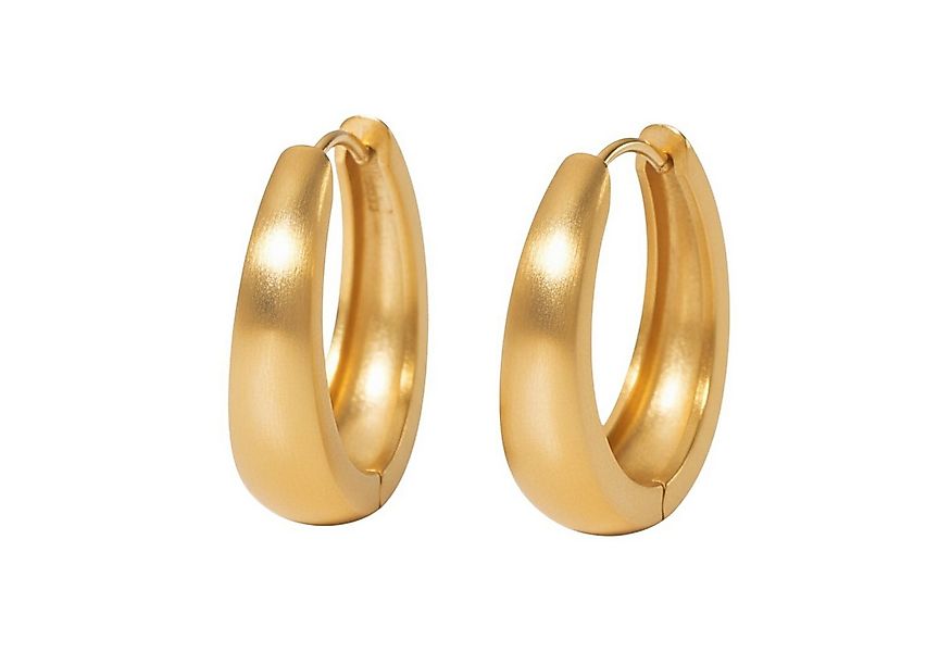 KARMA Paar Creolen Edelstahl Gold Ohrringe 2,2 cm Damenohrringe (wasserfest günstig online kaufen