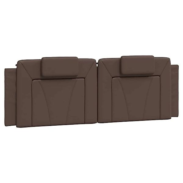 vidaXL Kopfteil-Kissen Viana Braun 160 cm Kunstleder 374799 günstig online kaufen