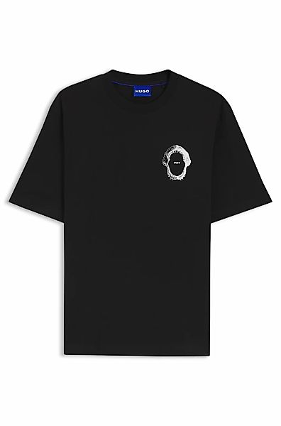 HUGO Blue T-Shirt Regular Fit, Rückdruck, Rundhalsausschnitt günstig online kaufen