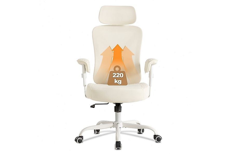 UEV Bürostuhl Ergonomisch bis 220kg belastbar (Wippfunktion,Schreibtischstu günstig online kaufen