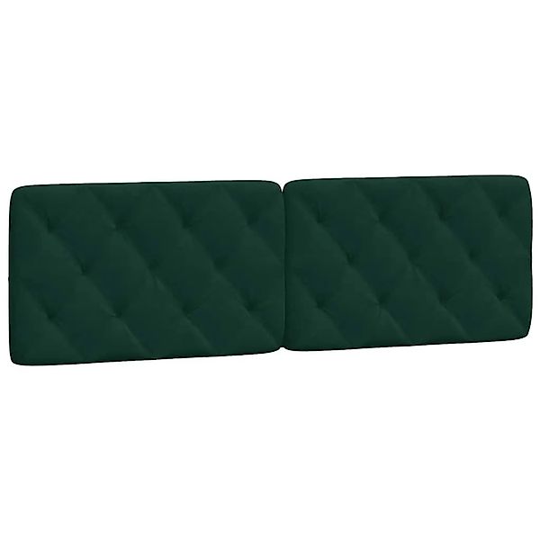 vidaXL Kopfteil-Kissen Dunkelgrün 160 cm Samt 374736 günstig online kaufen
