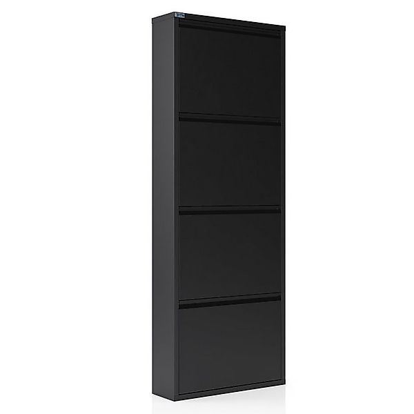 Kaufexpress GmbH Schuhschrank Schuhregal Metall 2–5 Klappen – schmal, monti günstig online kaufen