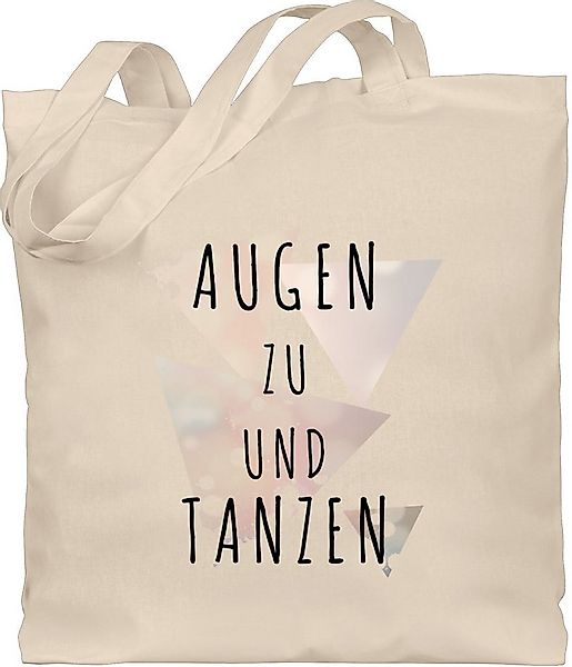 Shirtracer Umhängetasche Augen zu und tanzen, Stoffbeutel Festival Outfit günstig online kaufen