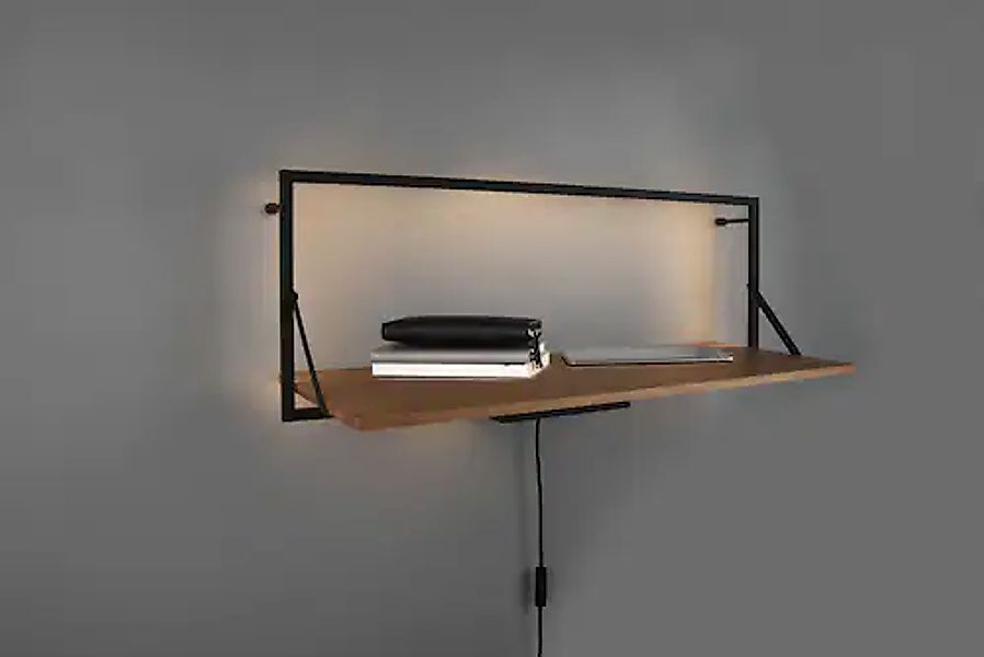 MIRRORS AND MORE Wandregal "Leonie", (1 St.), mit integriertem LED Backligh günstig online kaufen