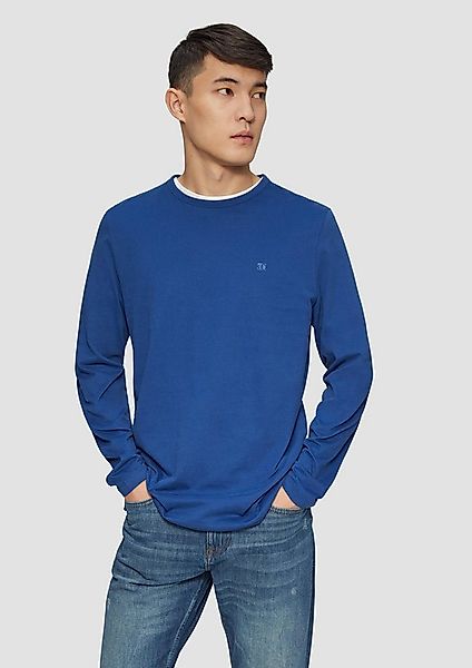 s.Oliver Langarmshirt T-Shirt Softes Longsleeve aus Jersey mit Logo-Detail günstig online kaufen