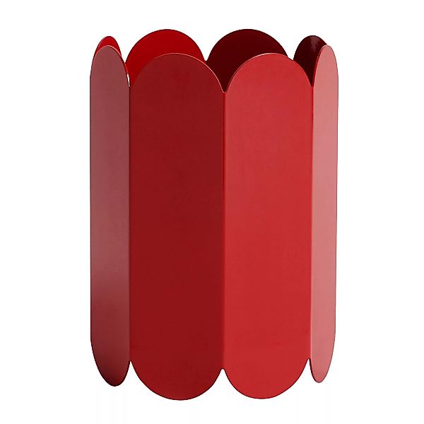 Vase Arcs metall rot / Metall - Ø 17 x H 25 cm - Hay - Rot günstig online kaufen