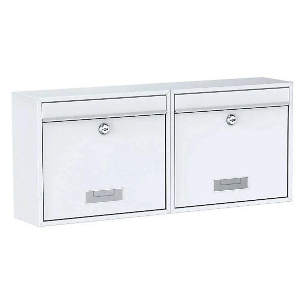 Basi - Briefkasten - SET - 2x BK 900 - Stahl Weiß - 2x2170-0662 günstig online kaufen