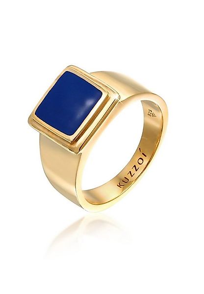 Kuzzoi Siegelring Siegelring Quadrat Emaille 925 Silber günstig online kaufen