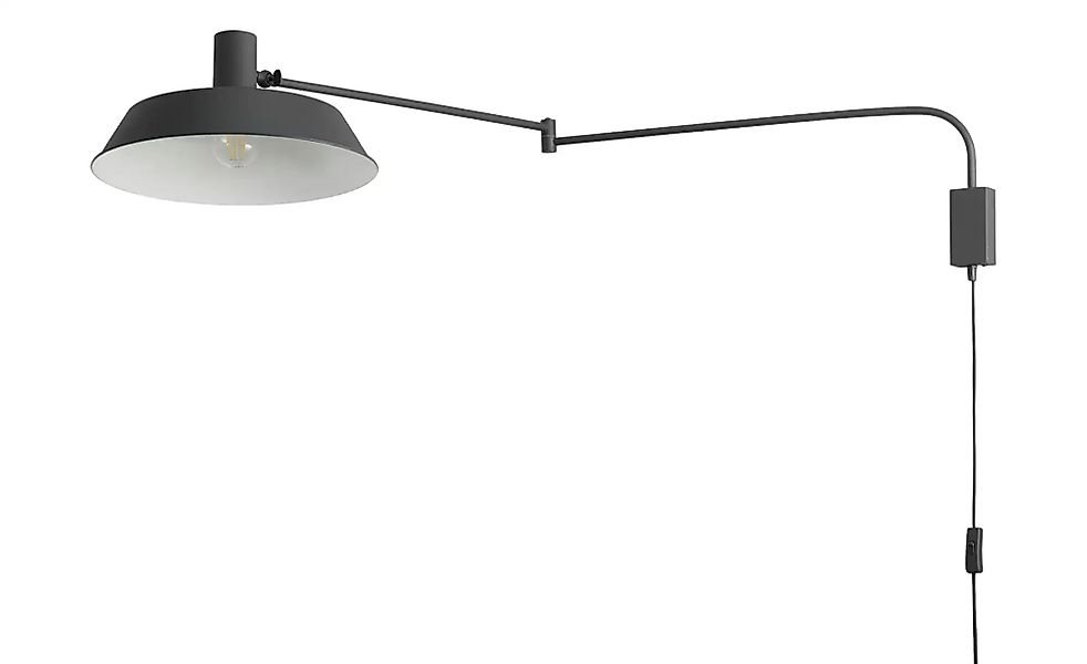 Trio Wandleuchte  1-flammig  Metall schwarz   ¦ schwarz ¦ Maße (cm): B: 35, günstig online kaufen