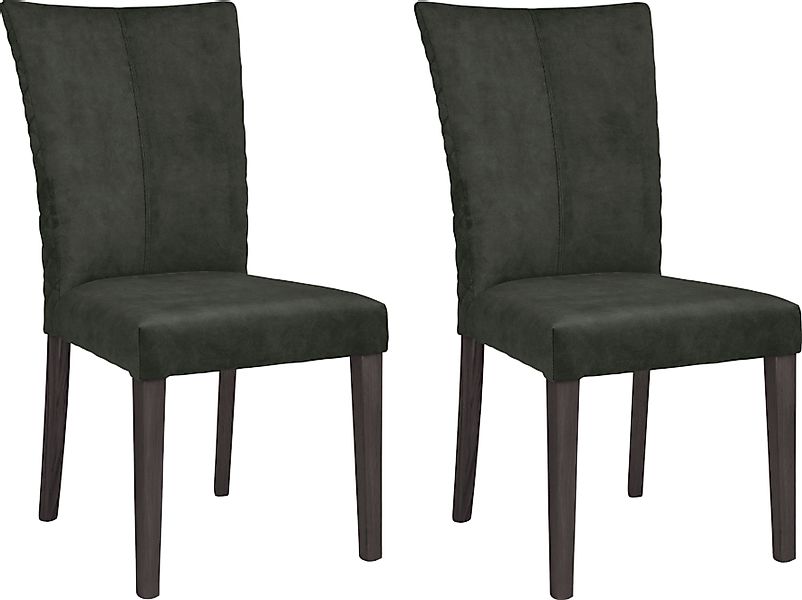 Leonique 4-Fußstuhl »Vence« (Set) 2 Stk. Samtvelours mit Rautensteppung in günstig online kaufen