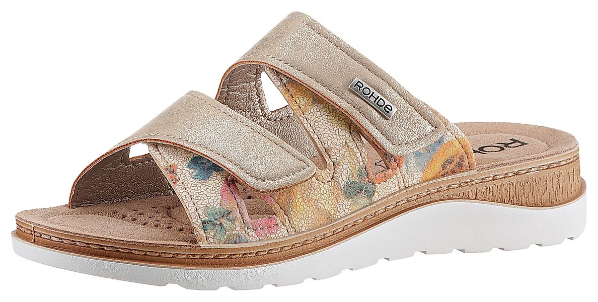 Rohde Baviera Pantolette, Keilabsatz, Sommerschuh, Schlappen günstig online kaufen