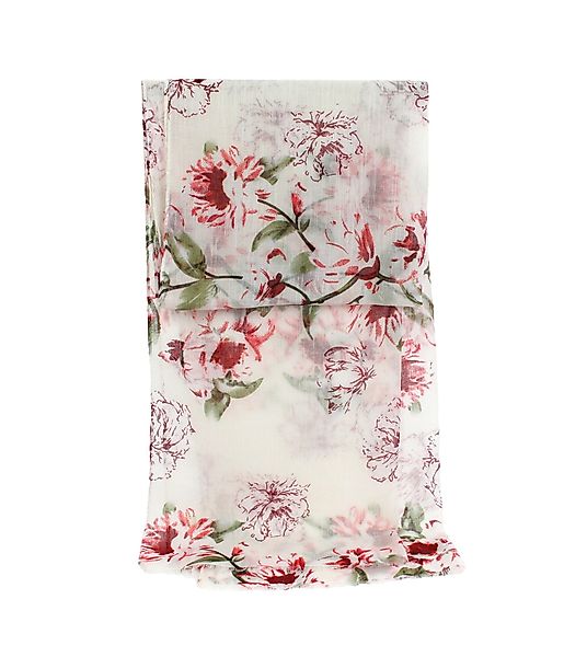 ZEBRO Modeschal Sommerschal mit großen Blüten günstig online kaufen