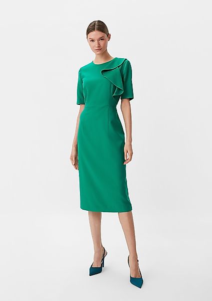 Comma Minikleid Kleid mit Volant-Detail Applikation günstig online kaufen