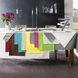 REDBEST Tischdecke Tischläufer "Seattle", Baumwolle Uni günstig online kaufen