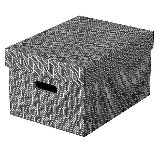 ESSELTE Aufbewahrungsbox 3 Aufbewahrungsboxen HOME grau - medium günstig online kaufen