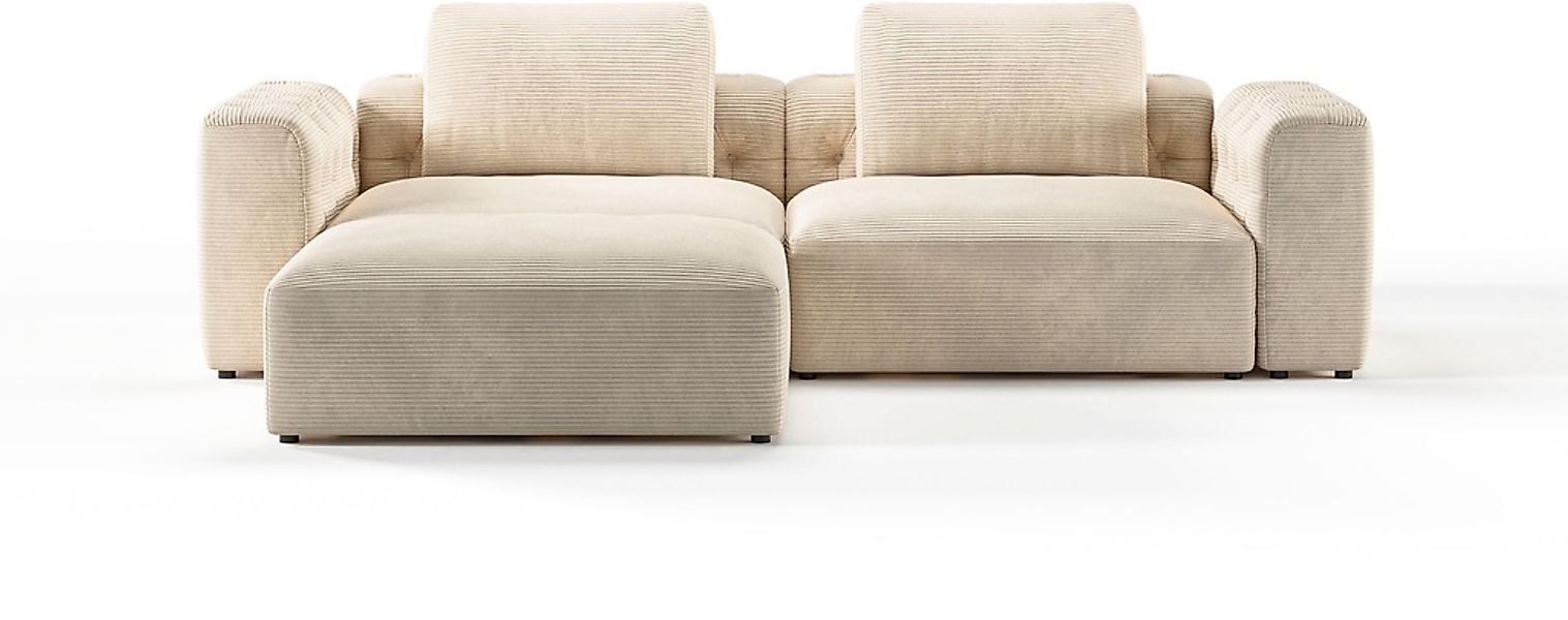 RAUM.ID Ecksofa »Cushid L-Form«, Modulset, bestehend aus 3 Teilen günstig online kaufen