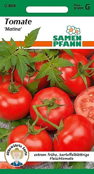 SAMEN PFANN Gemüsesamen Tomate, Matina - Saatgut Tomaten Samen, Solanum lyc günstig online kaufen