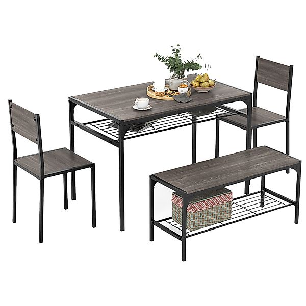 COSTWAY Essgruppe, (4-tlg), Küchentisch mit 2 günstig online kaufen