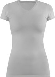 normani Kurzarmshirt Figurbetontes T-Shirt mit V-Ausschnitt günstig online kaufen