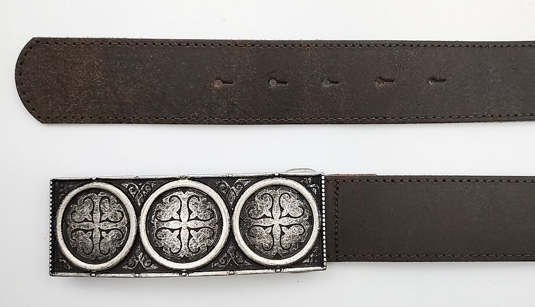 Cassandra Accessoires Ledergürtel mit Ornamentik-Schließe MADE günstig online kaufen