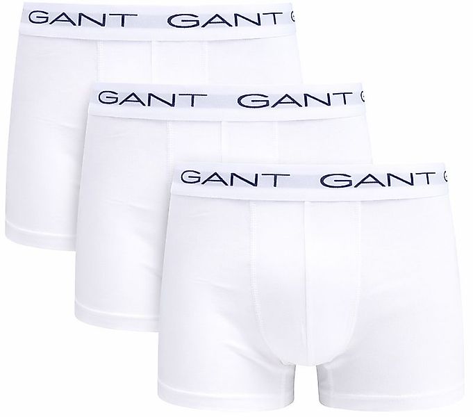 Gant Boxershorts trunk 3er-Pack Weiß - Größe XXL günstig online kaufen