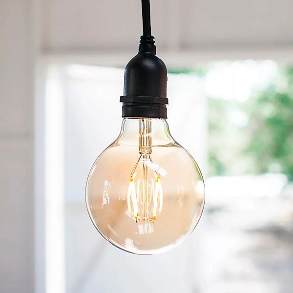 Große Globe LED Vintage Glühbirne E27 1W günstig online kaufen