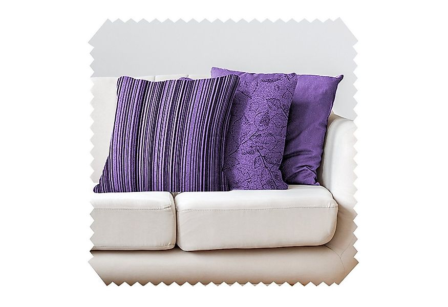 novely® Dekokissen 3er-SET DEKOKISSEN MALCHIN Kuschelweiche Sofakissen - Ki günstig online kaufen