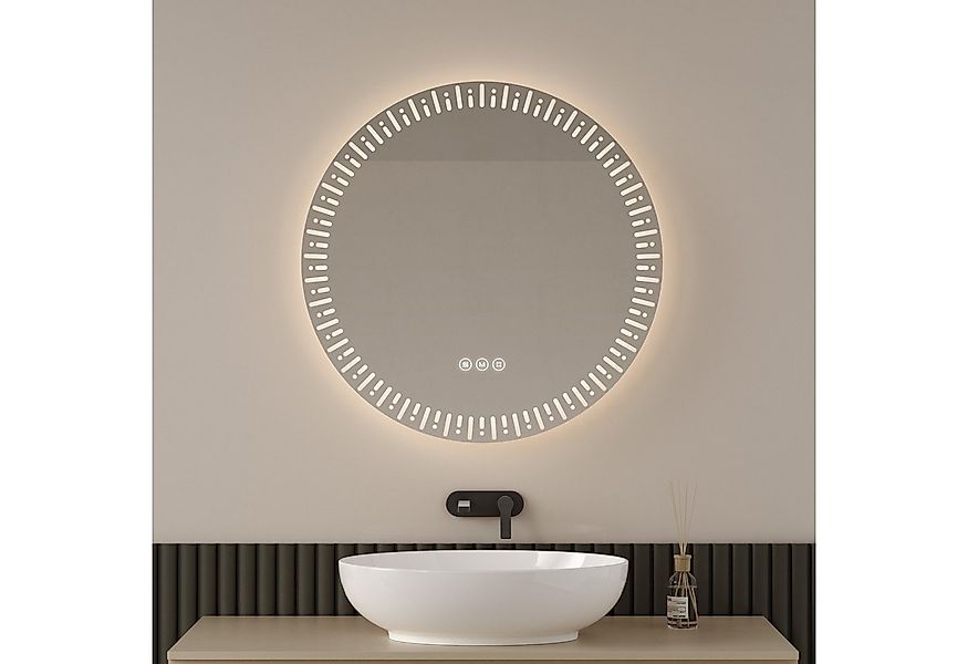 EMKE Badspiegel mit Beleuchtung und Antibeschlage Lichtspiegel LED Dimmbar günstig online kaufen