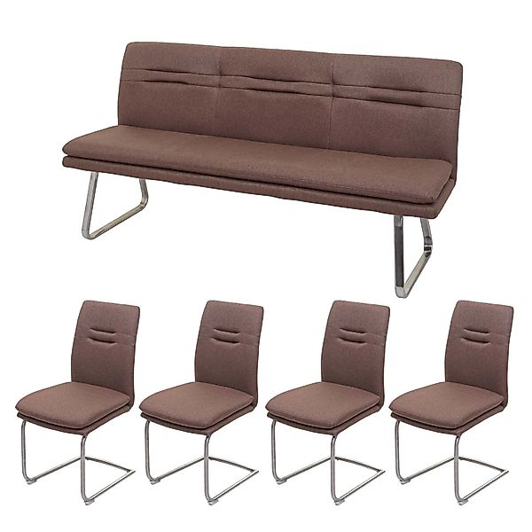 MCW Esszimmer-Set H70 Esszimmergruppe Braun 180cm günstig online kaufen