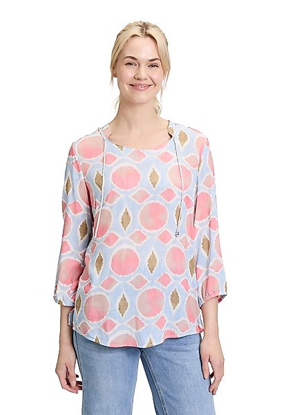 Cartoon Shirtbluse Cartoon Blusenshirt mit Schnürung günstig online kaufen