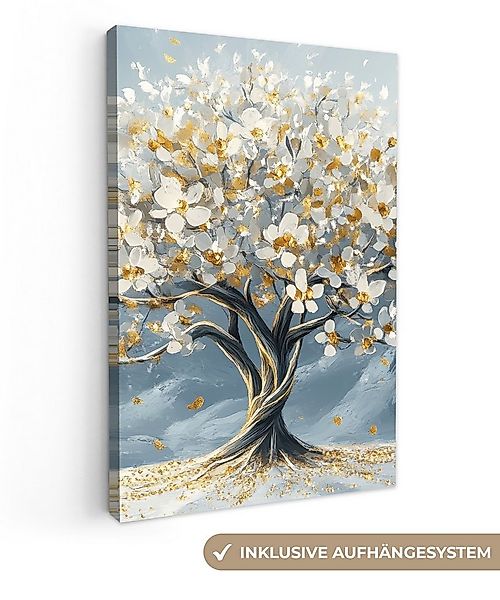 OneMillionCanvasses® Leinwandbild Baum - Winter - Baum des Lebens - Modern günstig online kaufen