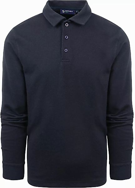 Langarm Slim-Fit Poloshirt  - Größe XXL günstig online kaufen