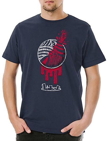 Urban Backwoods Print-Shirt Leliel Herren T-Shirt Neon Gendo Gehirn Genesis günstig online kaufen