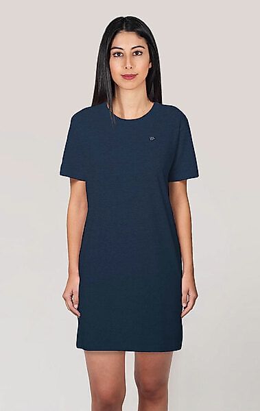 Frauen Kurzarm Kleid, T-shirt Kleid Aus Bio Baumwolle günstig online kaufen