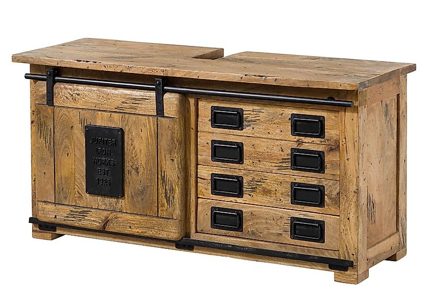 Massivmoebel24 Waschbeckenunterschrank #177 (Unterschrank Mango 120x40x60 günstig online kaufen